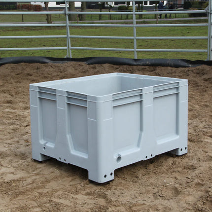 Grijze slowfeeder XXL voor paarden