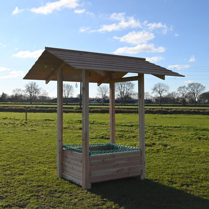 Slowfeeder hooihuisje voor paarden. Compleet geleverd