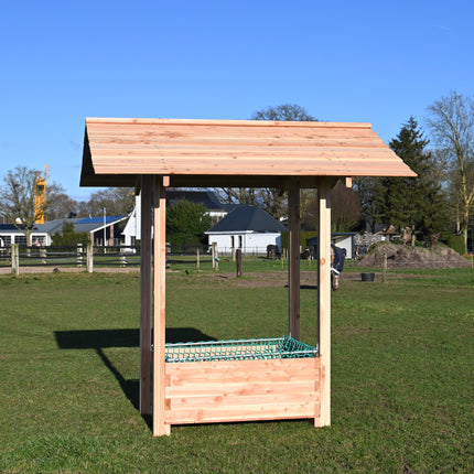 Slowfeeder hooihuisje voor paarden. Compleet geleverd