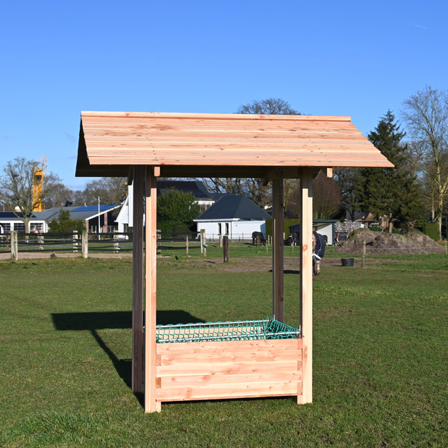 Slowfeeder hooihuisje voor paarden. Compleet geleverd