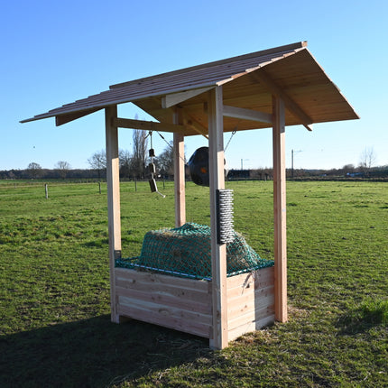 Slowfeeder hooihuisje voor paarden. Compleet geleverd