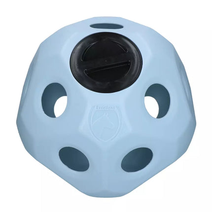 Blauwe slowfeeder bal
