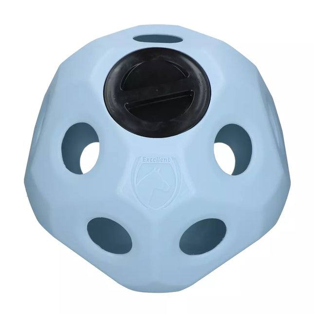 Blauwe slowfeeder bal