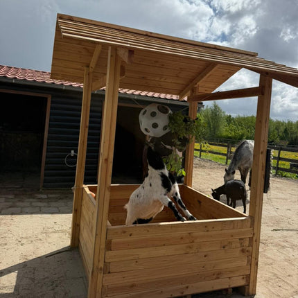 Slowfeeder hooihuisje voor paarden. Compleet geleverd