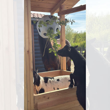 Slowfeeder hooihuisje voor paarden. Compleet geleverd