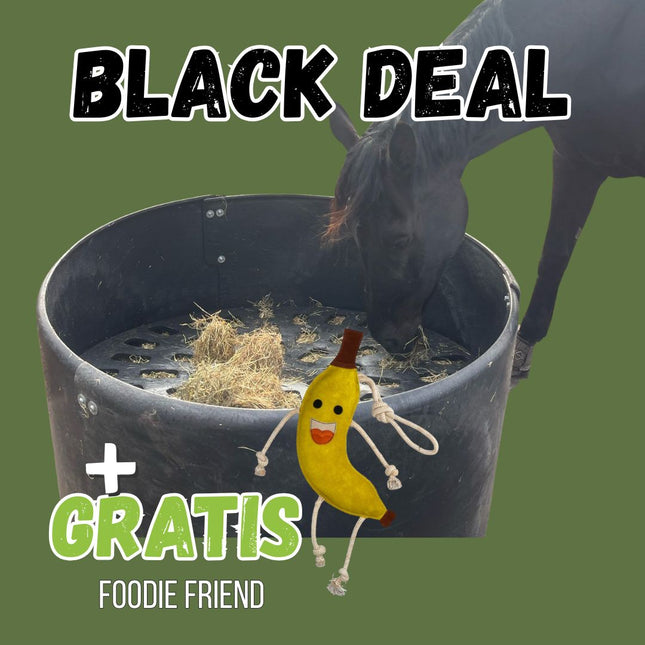 Hooiring mét slowfeeder deksel