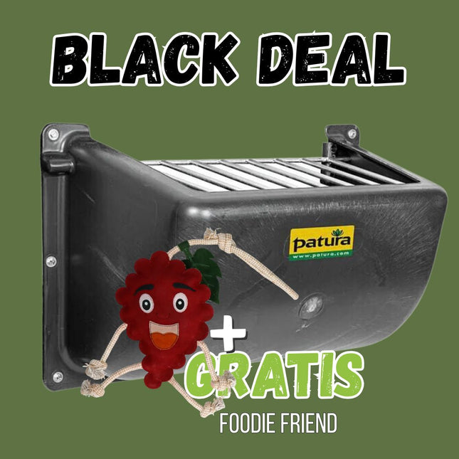 Kunststof slowfeeder hooiruif (140 liter) - met of zonder bevestigingsmateriaal