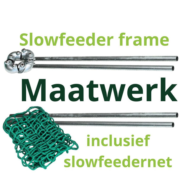 Slowfeederframe op maat (inclusief net)