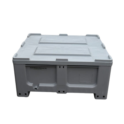 Slowfeeder XXL afgesloten met grijs deksel