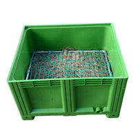 Slowfeeder XXL groen, gevuld met hooi
