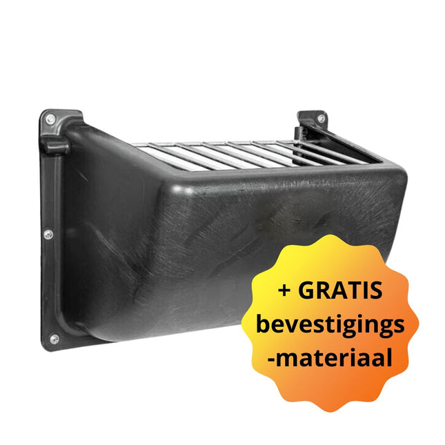 Kunststof slowfeeder hooiruif (140 liter) - met of zonder bevestigingsmateriaal